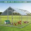 Weatherproof Metal Chicken Nesting Box with 4 Holes & Removable Tray - Automatic Rollout Egg Collection - Easy Clean & Quick Assembly for Hens - 4 of 4