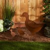 22" Cast Iron Duck Family Garden Stake Brown - Zingz & Thingz: Outdoor Lawn Ornament, No Assembly, Home Decor - 4 of 4