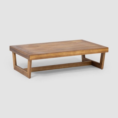 Sherwod Acacia Wood Coffee Table - Teak - Christopher Knight Home