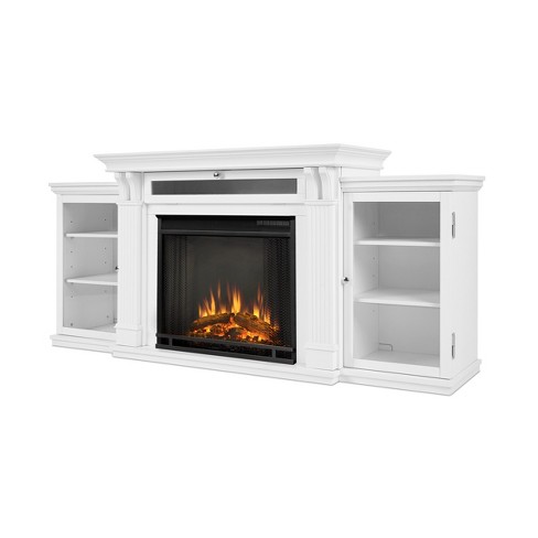 Real Flame Calie Tv Media Stand Fireplace White Target