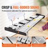 VEVOR 30 Note Glockenspiel Xylophone Bell Kit, Professional Percussion Instrument Set with Mallets, Drum Sticks, Music Stand,  Gray - 3 of 4