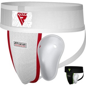 RDX Sports H1 Groin Guard Premium Quality Support With Gel Cup For Sparring, Martial Arts, Kickboxing, Taekwondo, Karate - Black - S - 1 of 2