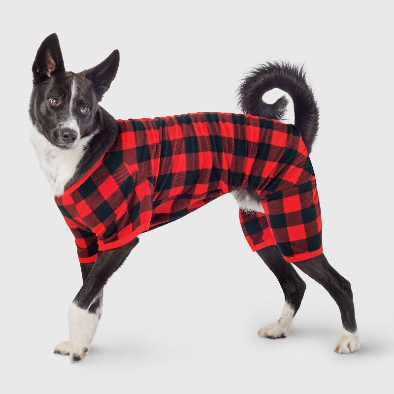 Buffalo Check Matching Family Dog Pajamas - Wondershop™ - Black/Red, 1 of 6