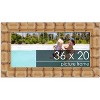 PosterPalooza | 36x20 Wide Bamboo Picture Frame, UV Acrylic, 4 Finishes - Brown, Black, Silver, and Natural - 2 of 4