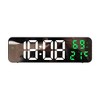 Digital alarm clock, large screen wall mounted electronic alarm clock with temperature and humidity display - 2 of 4