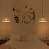 1 Light Rattan Pendant Light - 3 of 4