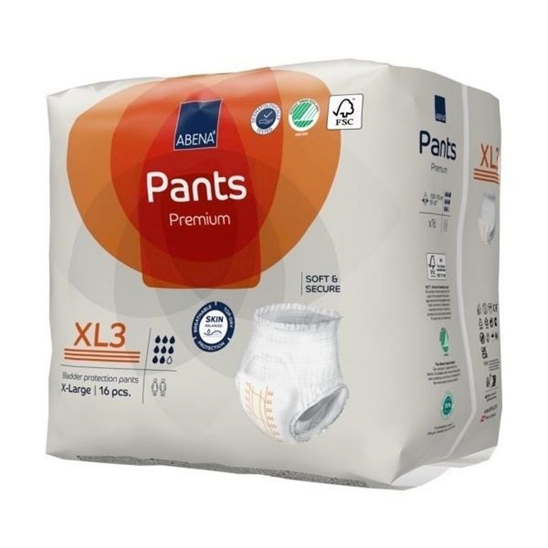 Abena Premium Pants XL3 Disposable Underwear Pull On with Tear Away Seams X-Large, 1000021330, 48 Ct, 3 of 7