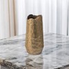 HomeRoots 10" Gold Hammered Cylinder Aluminum Table Vase - 2 of 4