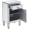 Elegant Lighting End table 1 drawer 18in. W x 13in. D x 29in. H in antique silver paint - 3 of 4