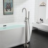 CASAINC Single-Handle Floor Mounted Claw Foot Freestanding Tub Faucet in Chrome - 3 of 4