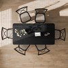 Lirago 68" Rectangular Dining Table For Kitchen Dining Room Table 4-6 Seats Brown - 3 of 4
