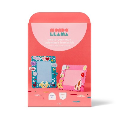 Valentine's Craft Create - Your - Own Foam Frames Kit - Mondo Llama™