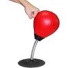 JuzToys 36cm Adjustable Desktop Punching Bag Stand – Stress Relief Gifts Boxing Bag Speed Ball, Heavy Duty Boxing Toy with Strong Suction Cup – Red - 3 of 4