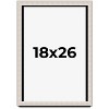 PosterPalooza | Minimalist Shadow Box Silver Picture Frame - UV Acrylic, Backing, Hanging Hardware - 2 of 4