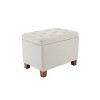 24" Tufted Storage Ottoman and Hinged Lid - WOVENBYRD - 2 of 4