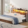 Aheaplus Storage Headboard, Head Board with Charge Station and LED Light - 4 of 4