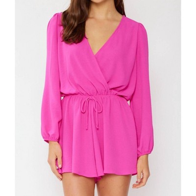 Women's Solid Airflow Surplice Romper - FSL Apparel