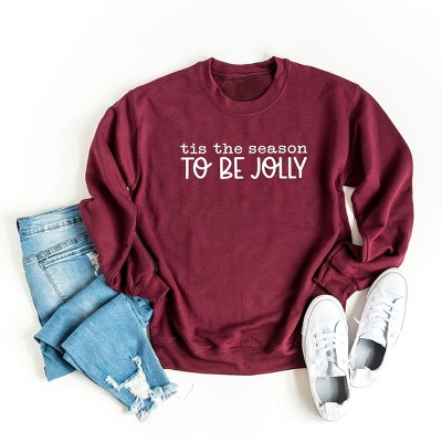 Simply Sage Market Women's Graphic Sweatshirt Tis The Season To Be Jolly