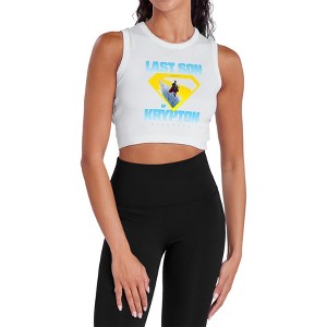 Women's Superman 2025 Last Son of Krypton Sleeveless Crop Top Tank - 1 of 4