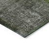 Olive Green And Artichoke Green Patchwork Washable Indoor Outdoor Area Rug - 4 of 4
