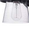 Globe Electric 1-Light Matte Black Motion Sensor Outdoor Wall Sconce with Clear Seeded Glass Shade: Weather-Resistant, ETL Listed - 3 of 4