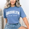 Simply Sage Market Women's Brooklyn New York Short Sleeve Garment Dyed Tee - 2 of 2