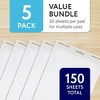 Impresa Large Sticky Easel Pads - 5 Pack (30 Sheets Per Pad) - Flip Charts for Classroom and Office - image 4 of 4