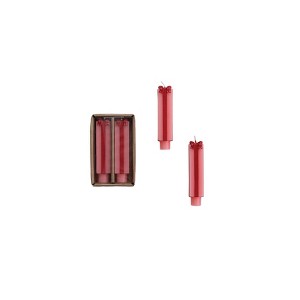 Storied Home 2-Piece Unscented Package Shaped Taper Candles in Box, Pink and Red - 1 of 2