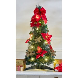 BrylaneHome Fully Decorated Pre-Lit Pop-Up Christmas Tree - 1 of 4
