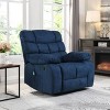Blackshear Contemporary Pillow Tufted Massage Recliner Navy Blue - Christopher Knight Home - 2 of 4