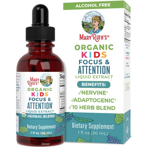 Maryruth's Kids Focus & Attention Drops, Org, 1 Oz : Target