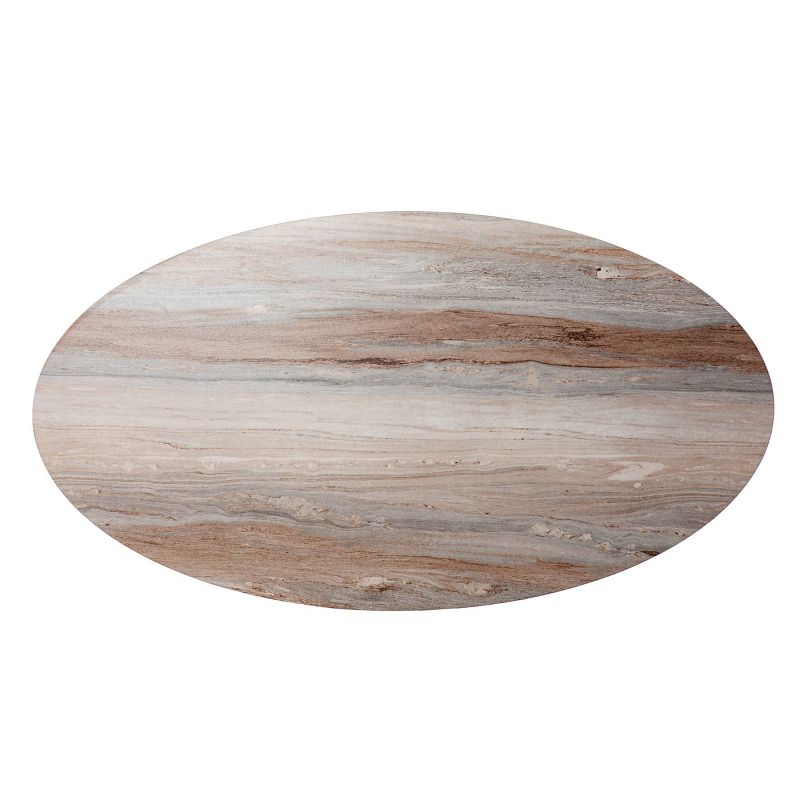 Loxdid Faux Marble Cocktail Table Brown - Aiden Lane, 5 of 10