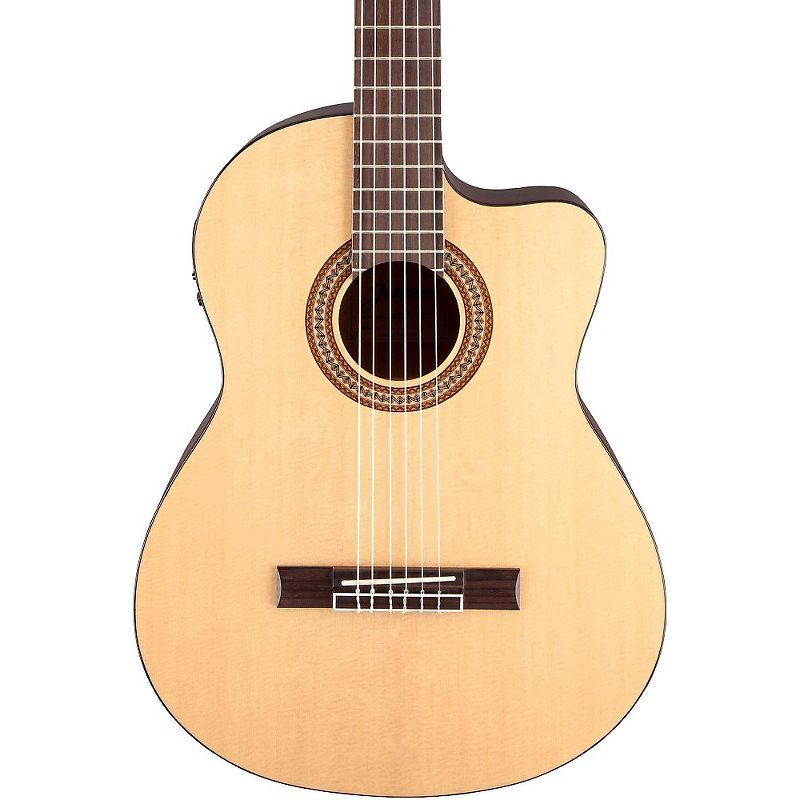 Jasmine JC-25CE Cutaway Classical Acoustic-Electric Guitar Natural, 1 of 3
