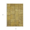 Gold Wheat And Gray Patchwork Washable Indoor Outdoor Area Rug - 3 of 4