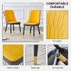 NicBex Set of 2 Dining Chair Modern Upholstered PU Leather Dining Room Chair with Metal Legs - 4 of 4