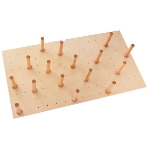 Rev-A-Shelf Customizable Trim to Fit Wooden Kitchen Drawer Garage Wall Pegboard Organizer Insert with 9 Pegs - 1 of 4