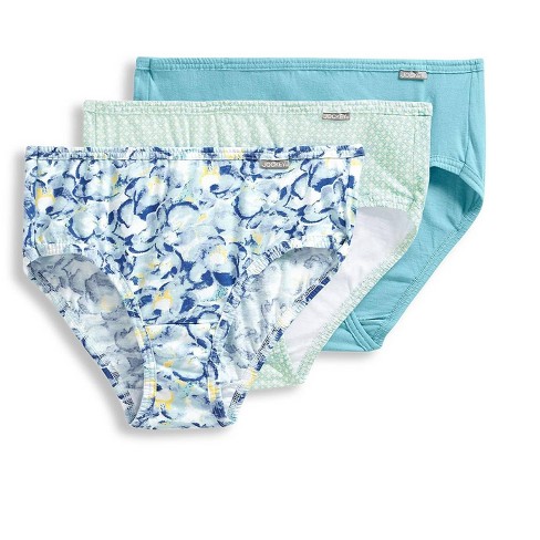 Jockey Womens Elance Hipster 3 Pack Underwear Hipsters 100% Cotton 5 Out Of  The Blue/oracle Geo/soft Orchids : Target