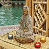 Design Toscano Goddess Guan Yin Seated On A Lotus Statue - Multicolored - 2 of 4