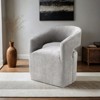 PAGED Accent Chair with Caster, Contemporary Upholstered Living Room Chairs with Barrel-Back Design, Comfy Chair for Reading Room, Bedroom - 2 of 4