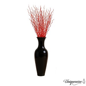 Uniquewise Tall Decorative Bamboo Floor Vase with Natural Dried Twig Fillers Modern Home & Office Decor Accent for Living Room or Corner Display - 1 of 4