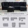 GDFStudio Elara Modern 6-Seater Convertible U-Shaped Upholstered Storage Sectional Sofa with 2 Ottomans - 4 of 4