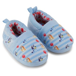 Bluey & Bingo Plush Kids Slippers - Cozy Slip-On Aline Slippers for Boys & Girls Featuring Bluey, Bandit, Chilli & Bingo - 1 of 4