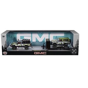 M2 Machines 1998 GMC Sierra 1500 4x4 & 1973 GMC Jimmy Sierra 4x4 Auto Haulers - 1 of 2