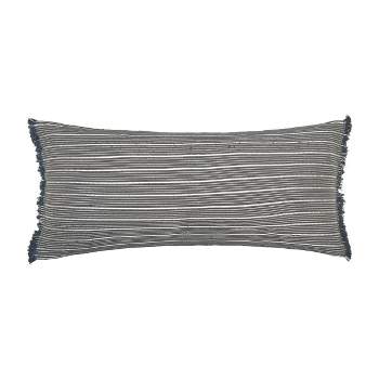 EY Essentials Idora Hand-Woven Cotton Decorative Throw Pillow With Fringe Edges