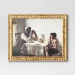 20" x 16" The Thankful Poor by Henry Ossawa Tanner Vintage Framed Wall Cotton Canvas Gold - Threshold™