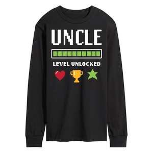 Men's - Instant Message - Uncle Level Unlocked Long Sleeve Graphic T-Shirt - 1 of 4