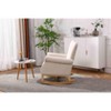 Airsurfer Baby Room High Back Rocking Chair Nursery Chair , Comfortable Rocker Fabric Padded Seat ,Modern High Back Armchair - 3 of 4