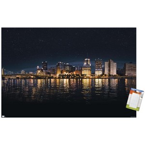 Trends International Cityscapes - Pittsburgh, Pennsylvania Unframed Wall Poster Prints - 1 of 4