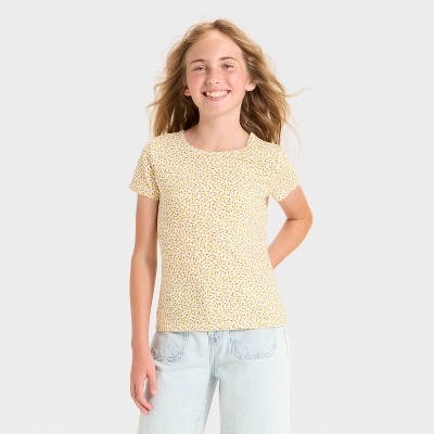 Girls' Short Sleeve Fitted T-Shirt - Cat & Jack™