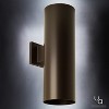 Urban Ambiance Luxury Contemporary Outdoor Wall Light,  18"H x 6"W,  Olde Bronze Finish, UHP1064 - 3 of 4